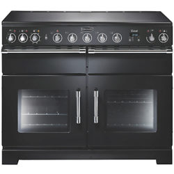 Rangemaster Excel 110 Electric Induction Range Cooker Black/Chrome Trim